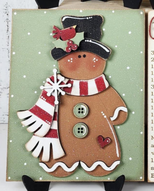 6x8  Gingerbread Man Sign  (sign only) frame sold separately