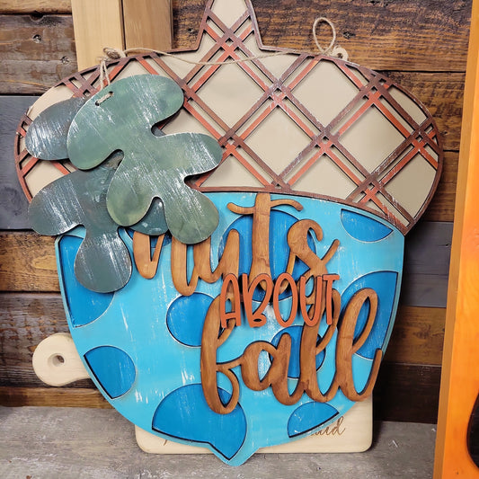 Nuts about Fall Door Hanger