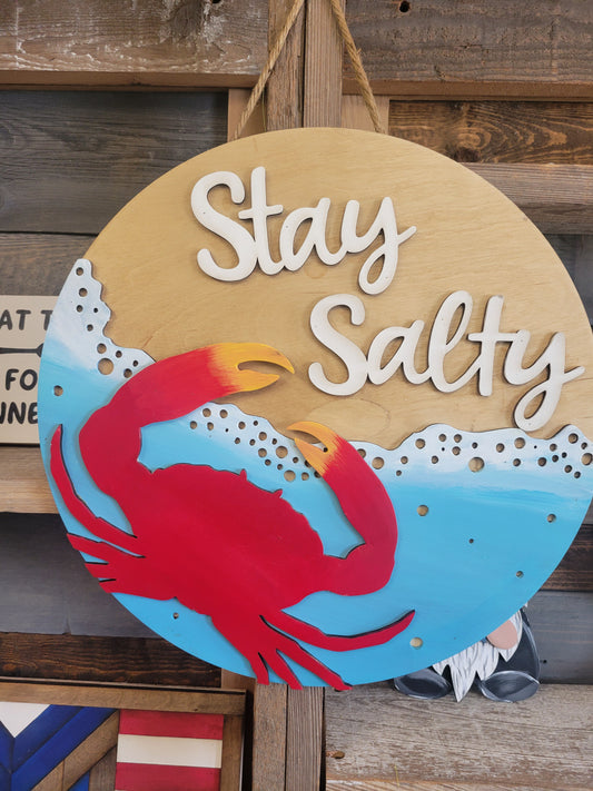 Stay Salty Doorhanger