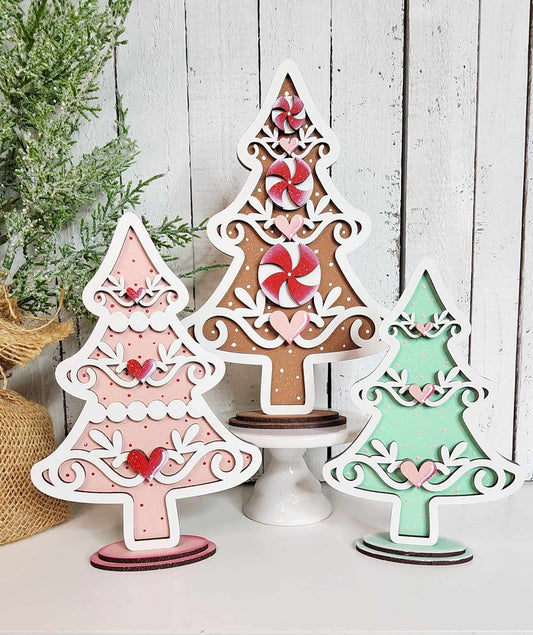 Gingerbread Tree Trio