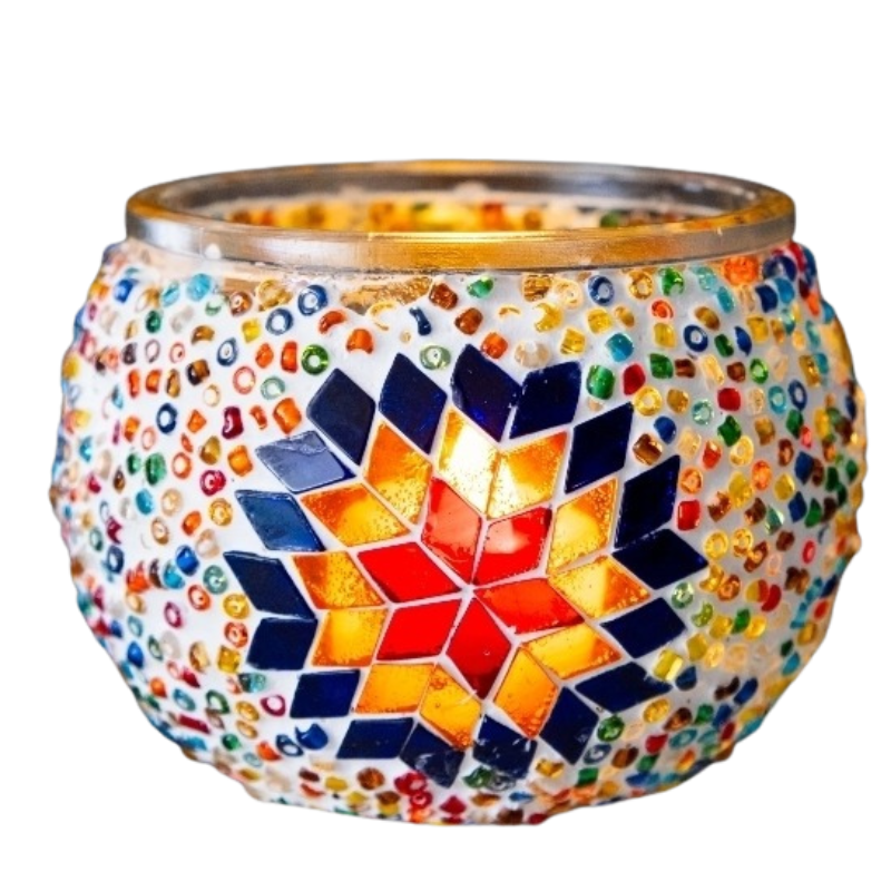 2/24 @ 6pm Turkish Mosaic Lamp or Candle Holder Class | DIY Glass Mosaic Workshop