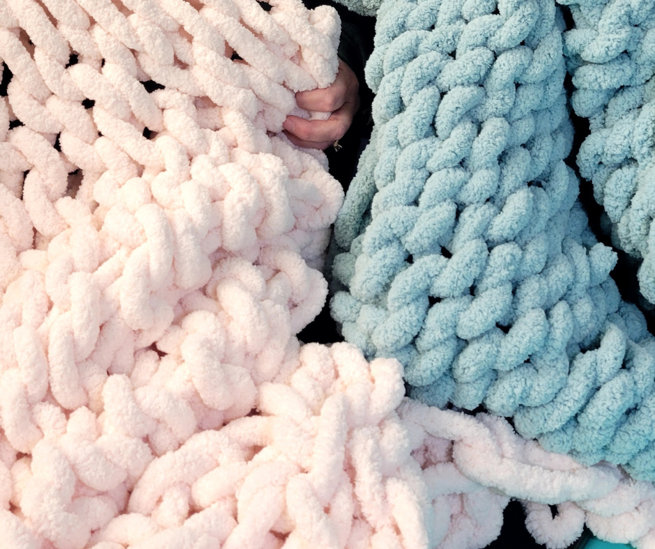 9/8 Finger Knitting Chunky Blanket 11:30am