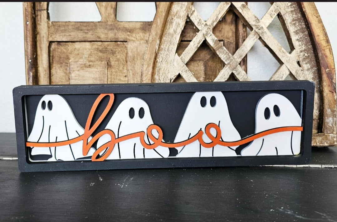 Boo sign/Shelf Sitter