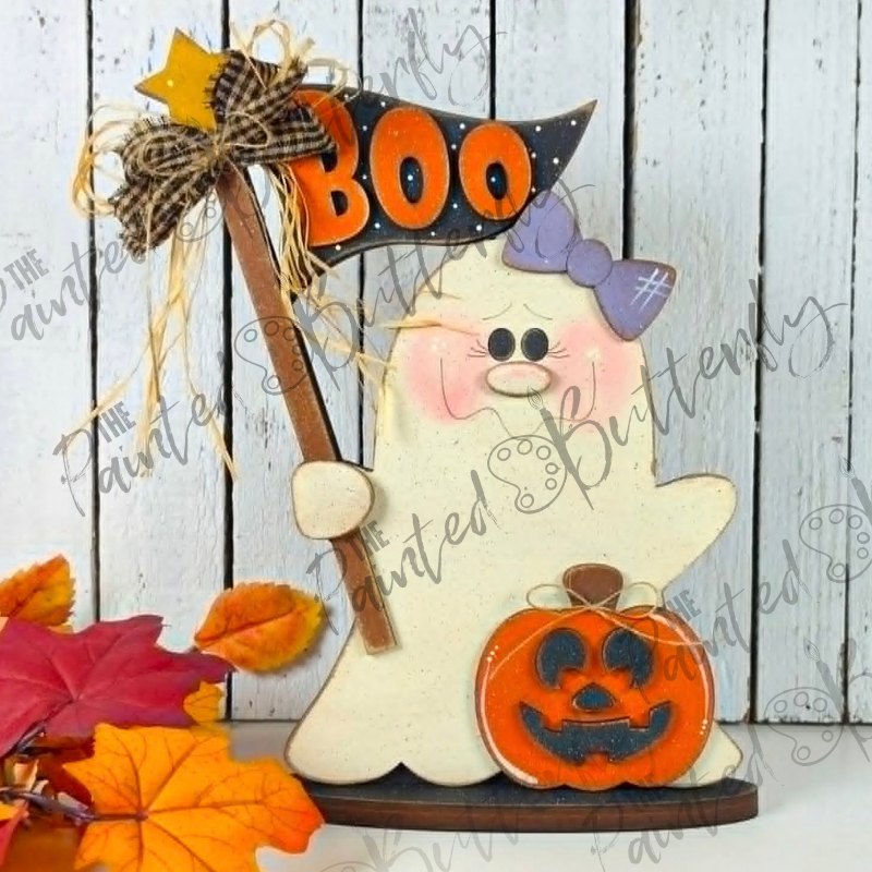 GHOST WITH BOO SIGN