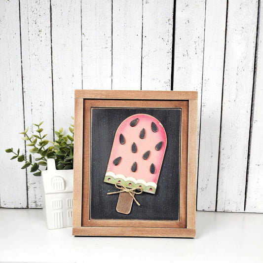 6x8 Watermelon Popsicle Sign (Sign Only) Frame sold separately