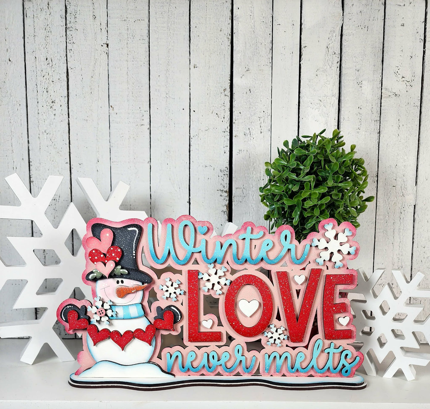 Winter Love Word Art