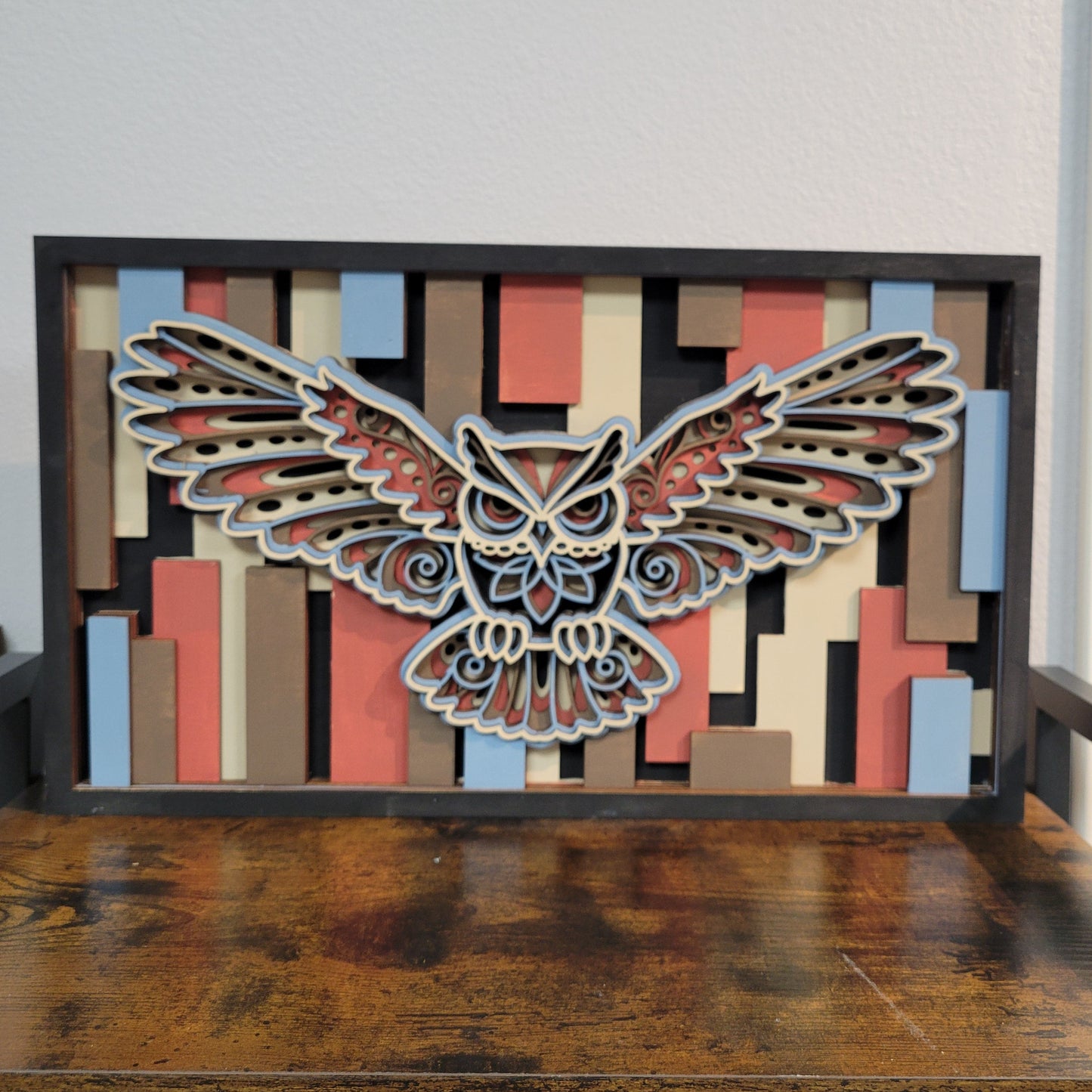Owl 3D layered Sign