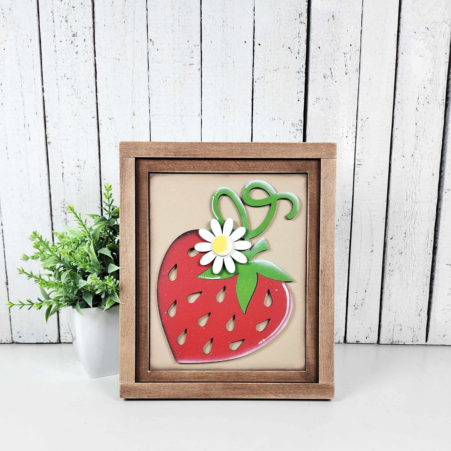 6x8 Strawberry Sign (frame sold separately)