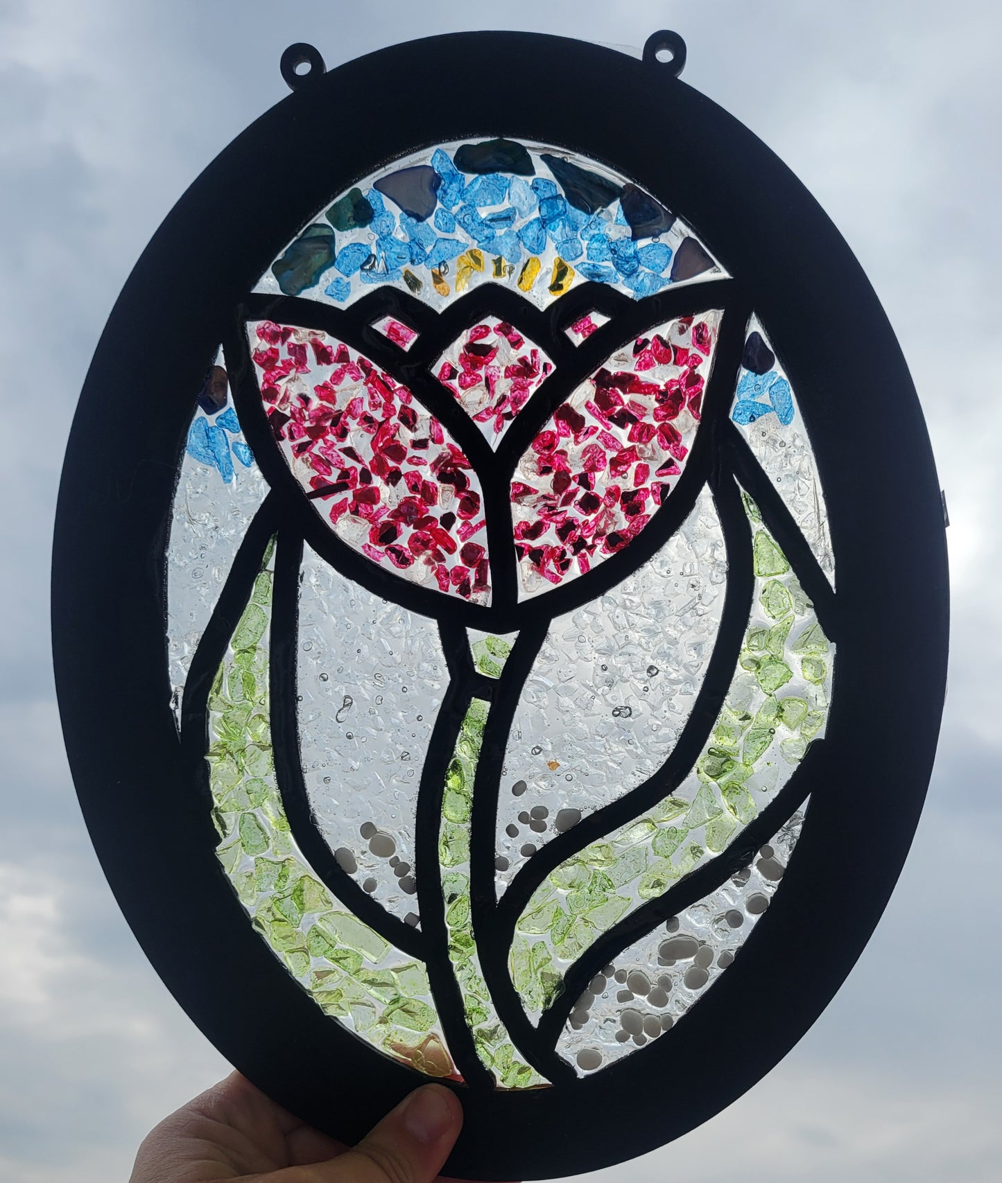 Glass and Resin Suncatcher
