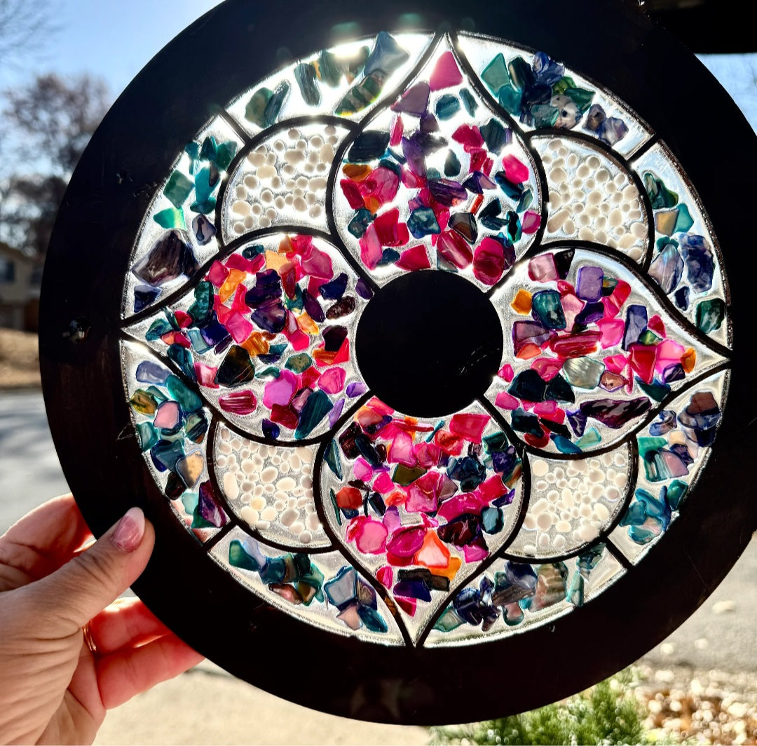 Glass and Resin Suncatcher