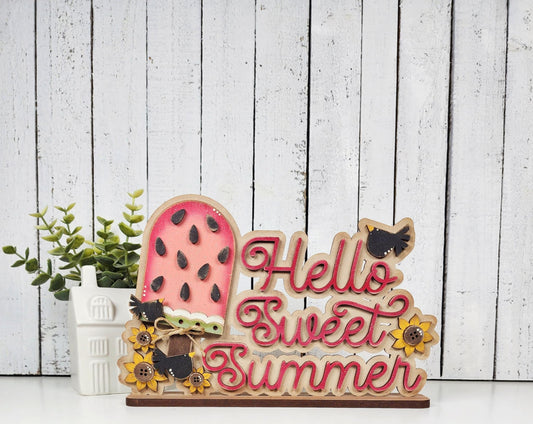 Vintage Watermelon Shelf Decor