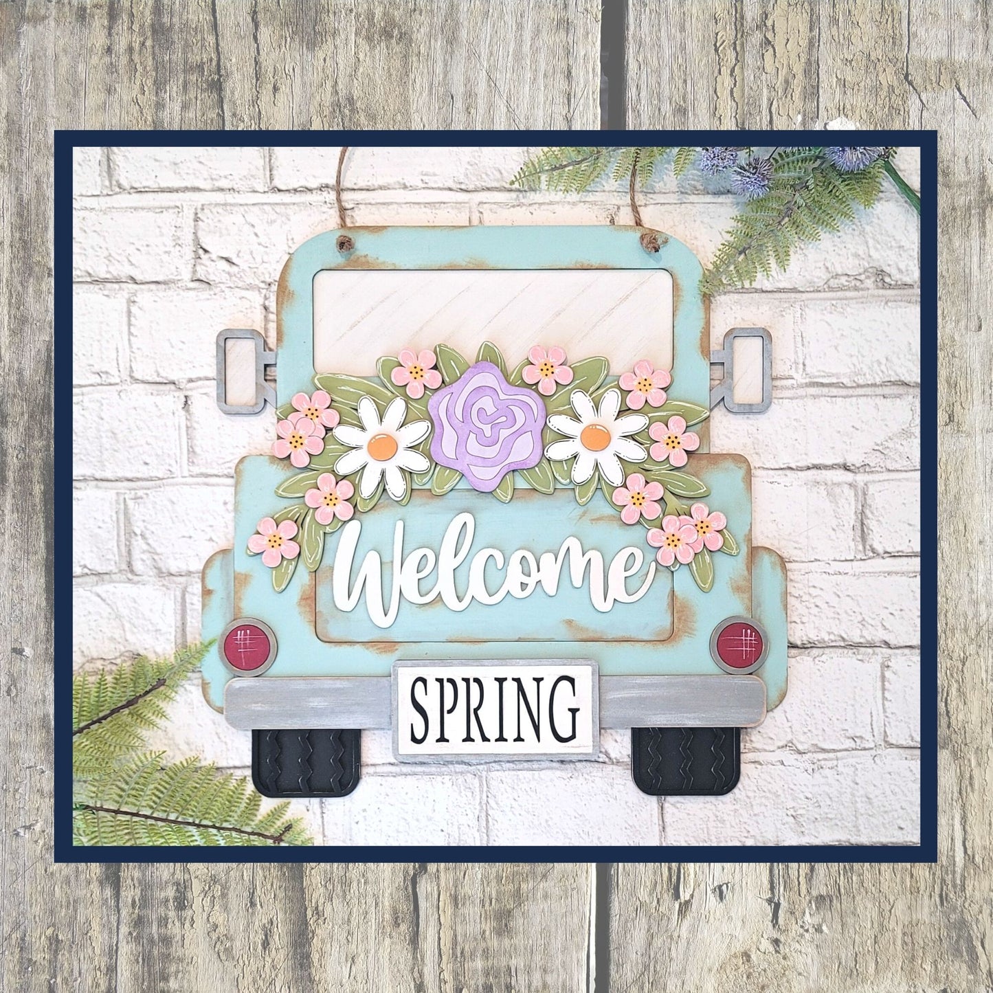 Spring Truck Doorhanger