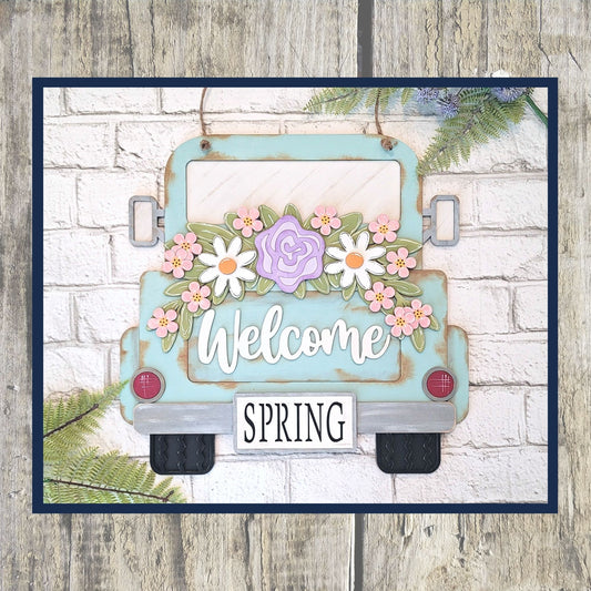 Spring Truck Doorhanger