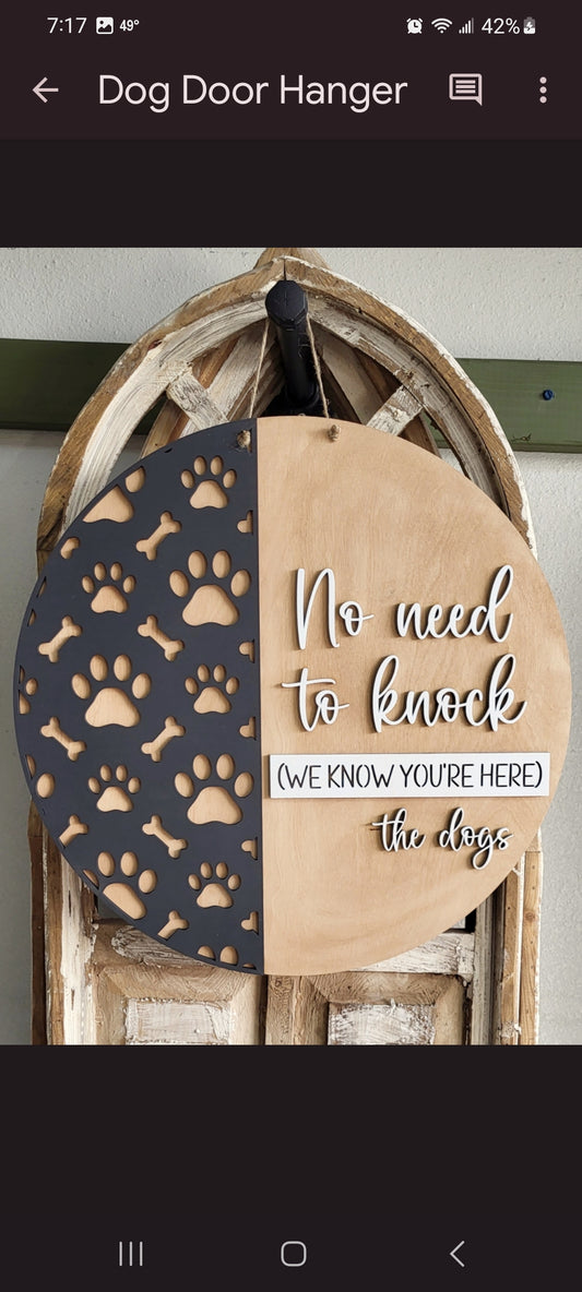 Dog Doorhanger