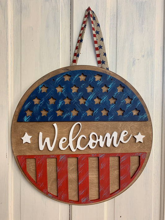 3D Patriotic Doorhanger DIY Kit