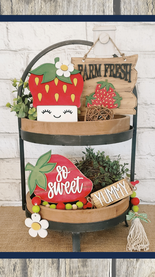 Strawberry Tiered Tray Take Home Kit