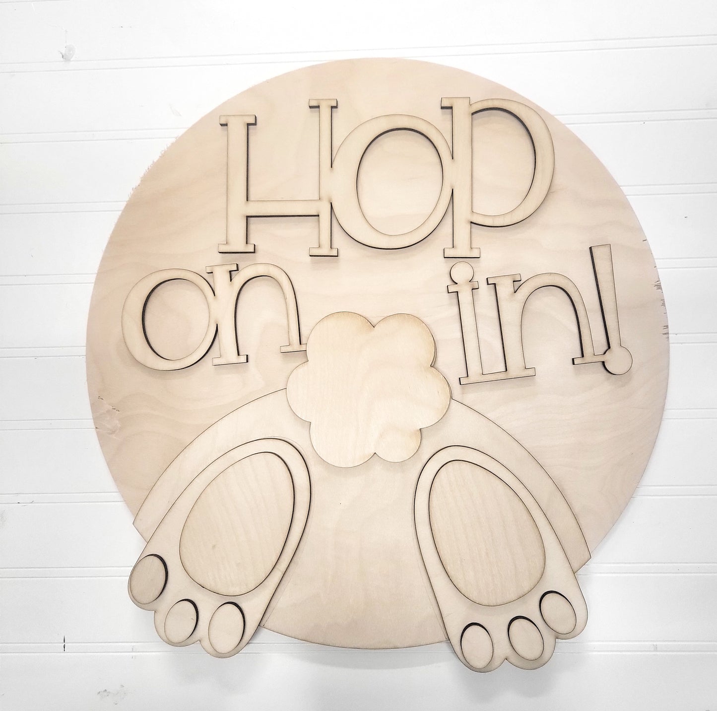 Hop on in Doorhanger DIY Kit