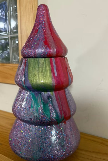 11/24 @6pm Lighted Resin Pour Christmas Trees