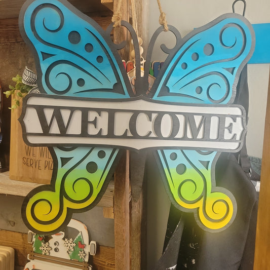 Butterfly Welcome Doorhanger DIY Kit