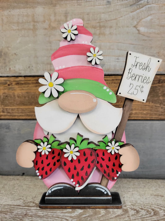 Standing Strawberry Gnome DIY Kit