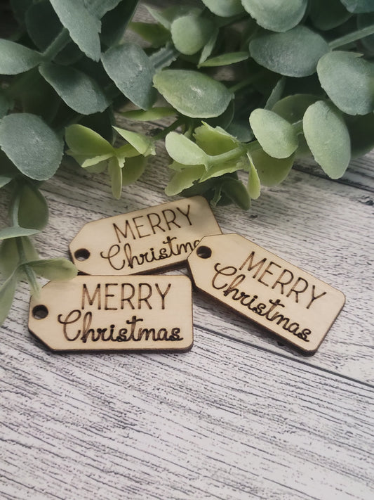 50 Merry Christmas Wood Tags