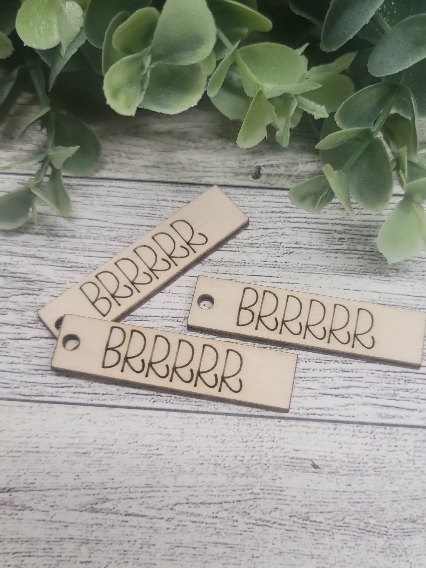 50 BRRR Wood Tags