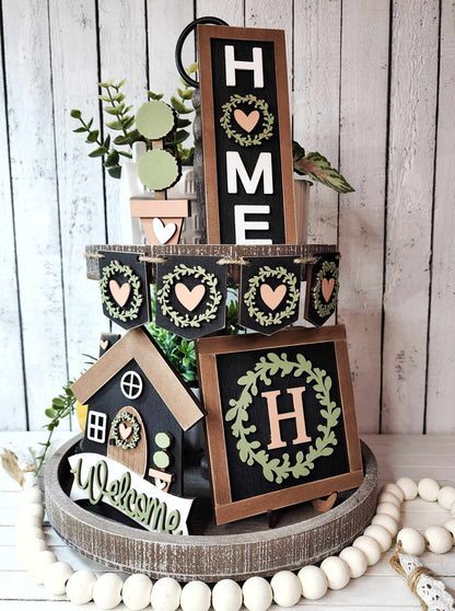 Home Tiered Tray Decor DIY Kit