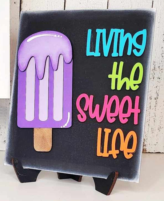 6x8  Popsicle Sign (sign only) frame sold separately