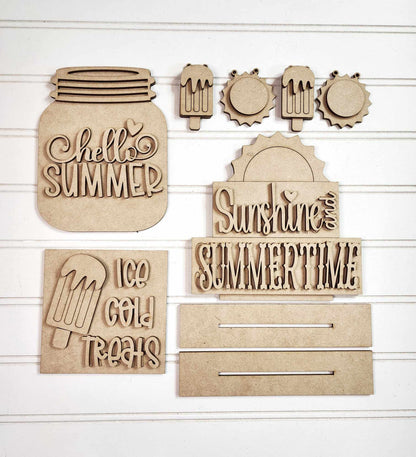 Summertime Tiered Tray DIY Kit