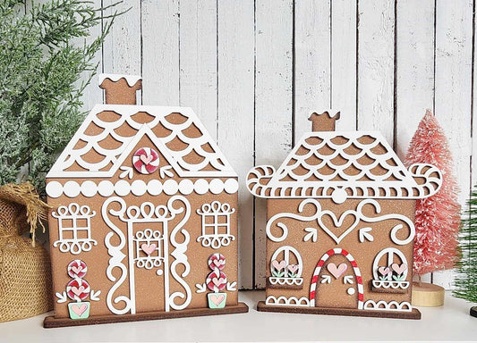 Pair of Gingerbread Houses Kit