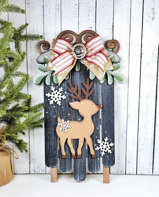 Deer Christmas Sled