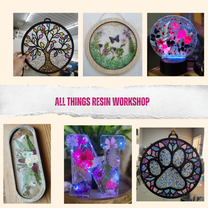 7/28 @ 6PM ALL THINGS RESIN WORKSHOP