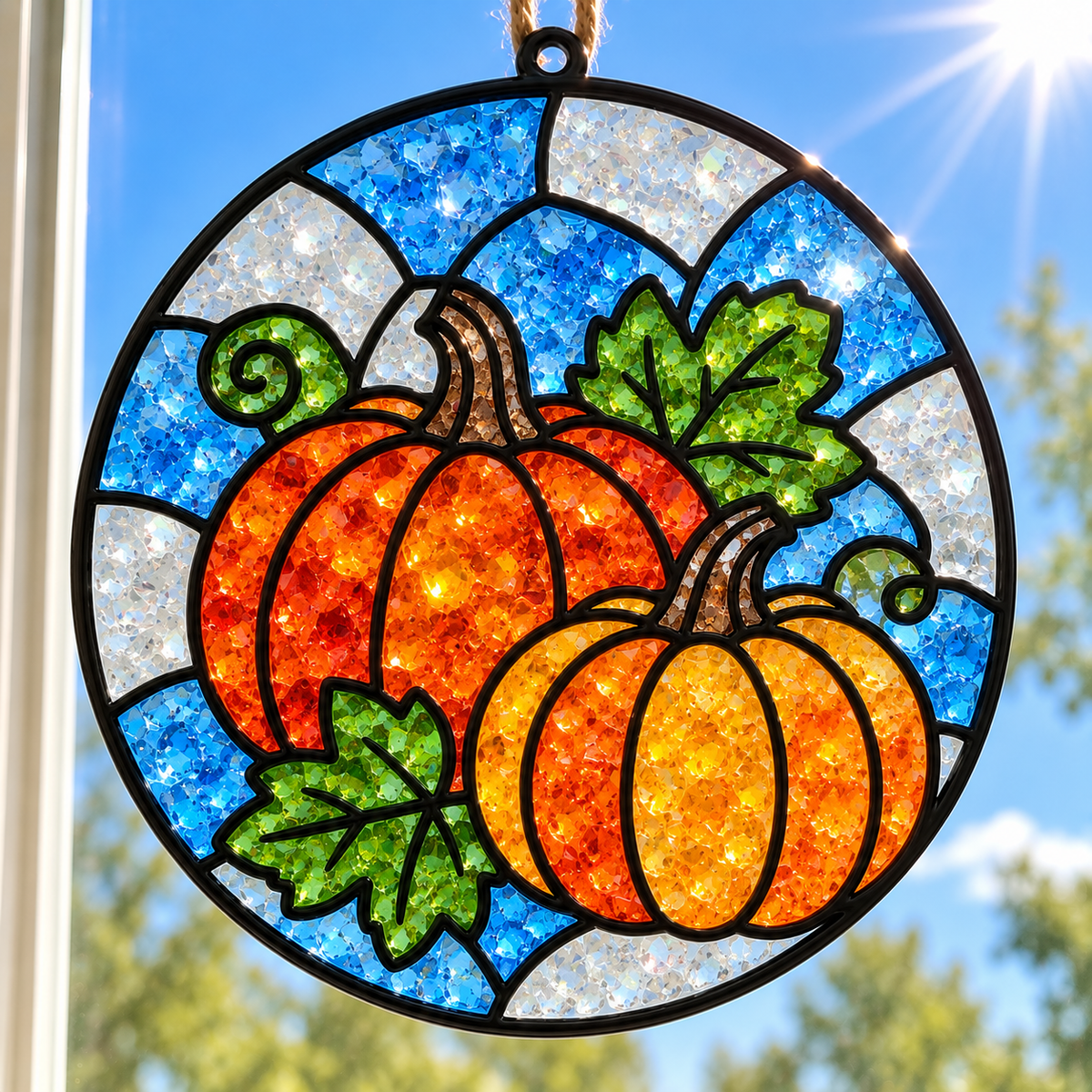 Glass and Resin Suncatcher