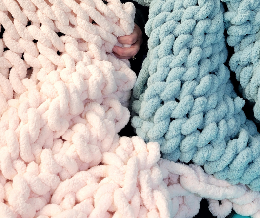 9/8 Finger Knitting Chunky Blanket 11:30am