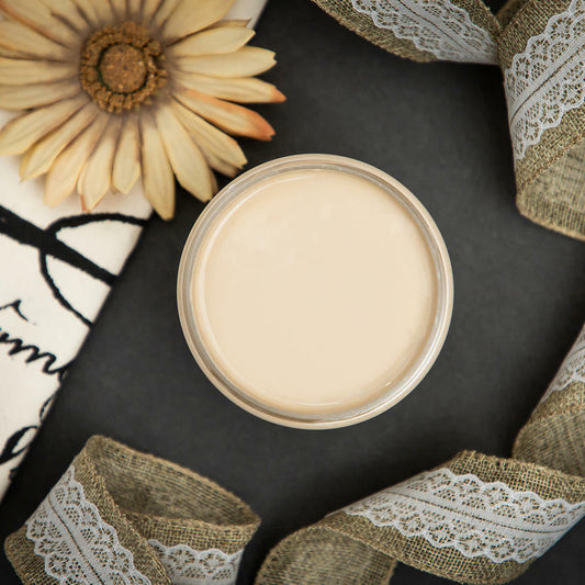 Jar of Dixie Belle Chalk Paint Burlap