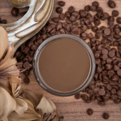 Jar of Dixie Belle Chalk Paint Chocolate