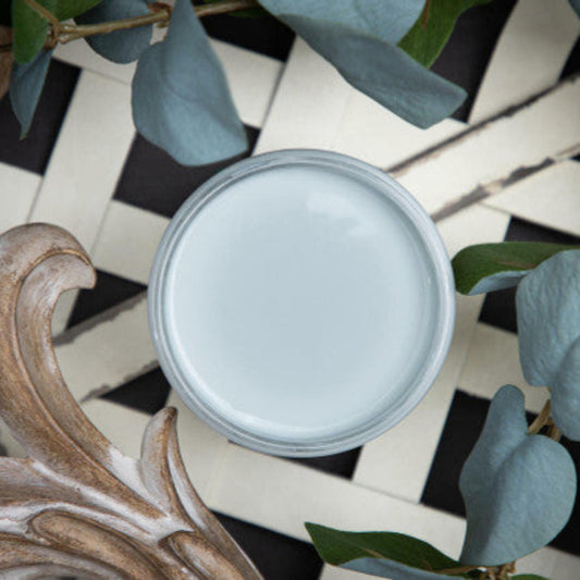 Jar of Dixie Belle Chalk Paint Savannah Mist
