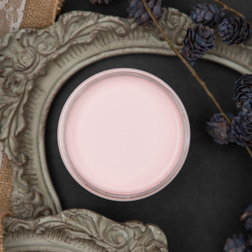 Jar of Dixie Belle Chalk Paint Soft Pink
