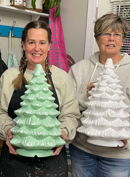 2/3 Ceramic Christmas Tree Class 6pm