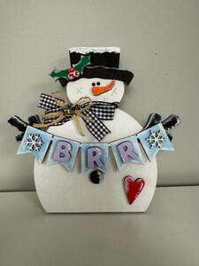 Brrr Banner Snowman