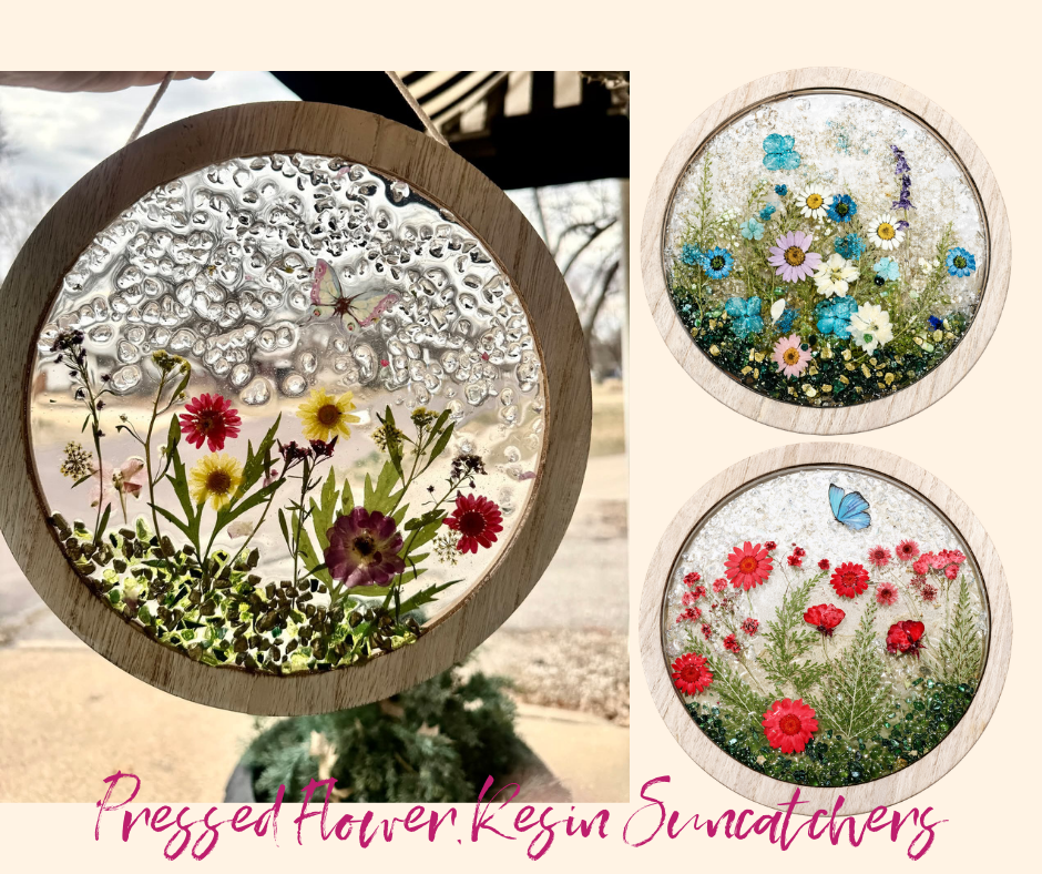 Pressed Flower Resin Suncatcher