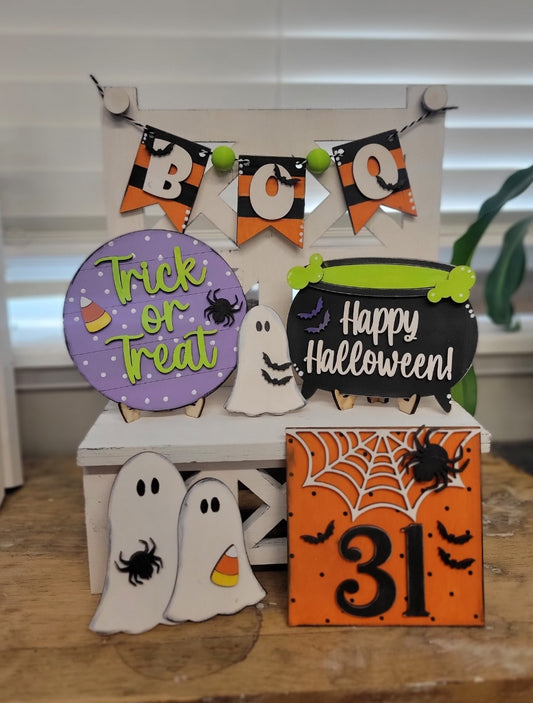 Trick or Treat Tiered Tray Decor Kit