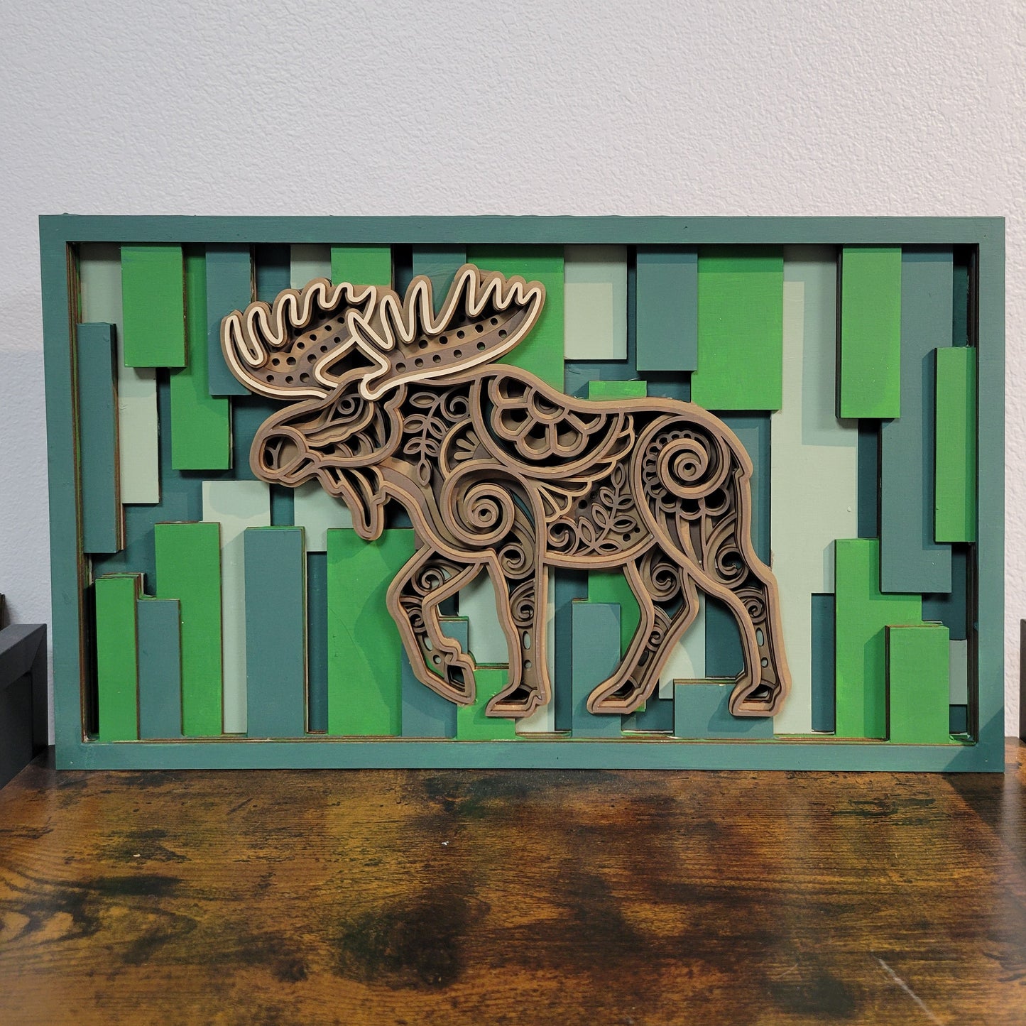 Moose 3D layered Sign