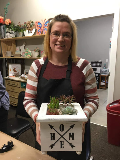 5/6 Paint and Plant Succulent Class 6pm