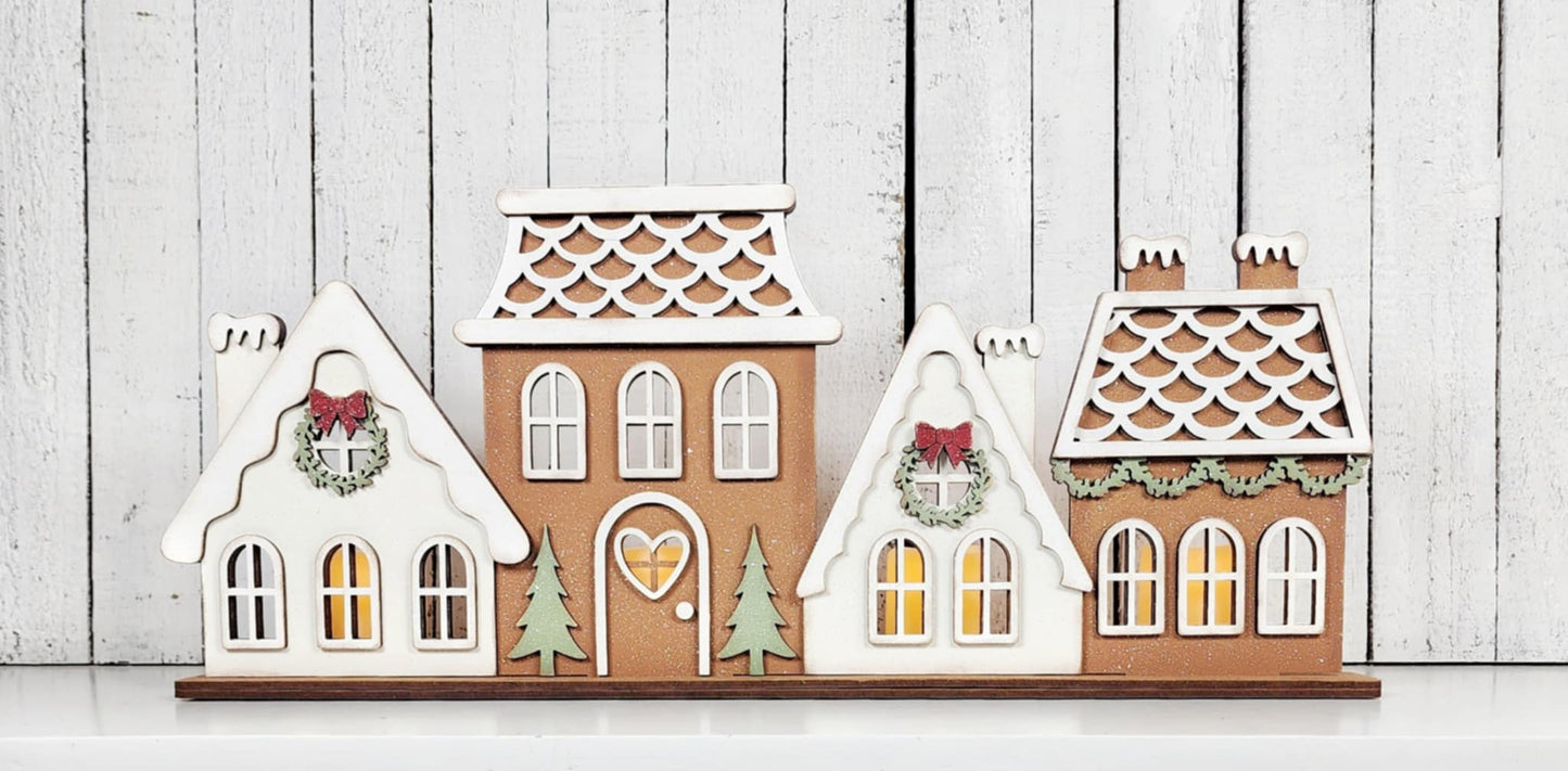 Gingerbread Village Votive Holder
