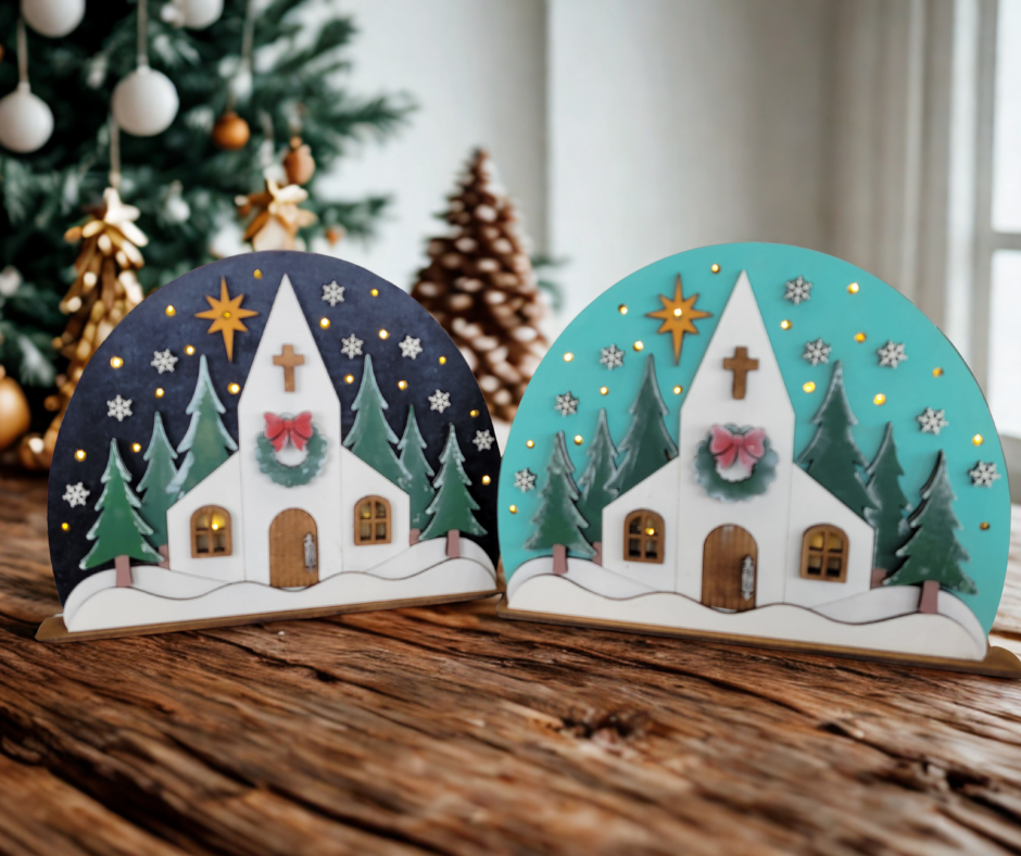 Light up Church Shelf Sitter