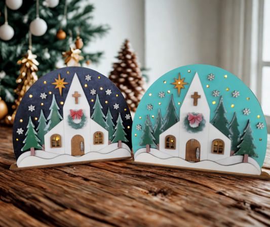 Light up Church Shelf Sitter