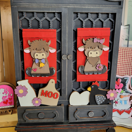 Highland Cow Insert
