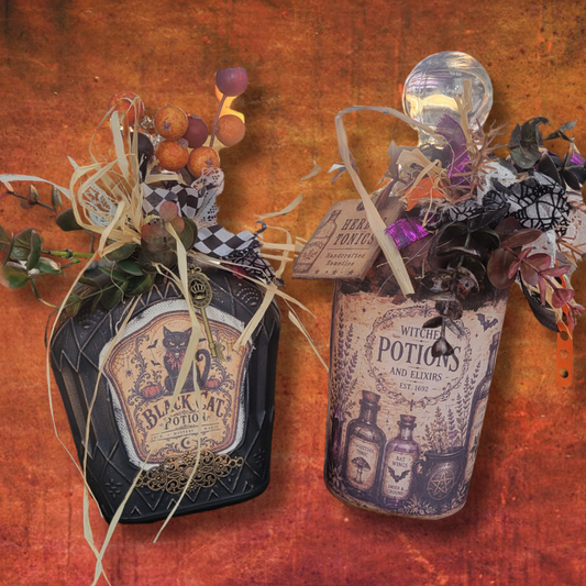 9/30 @6pm Potions & Peculiarities: Halloween Potion Bottle Workshop
