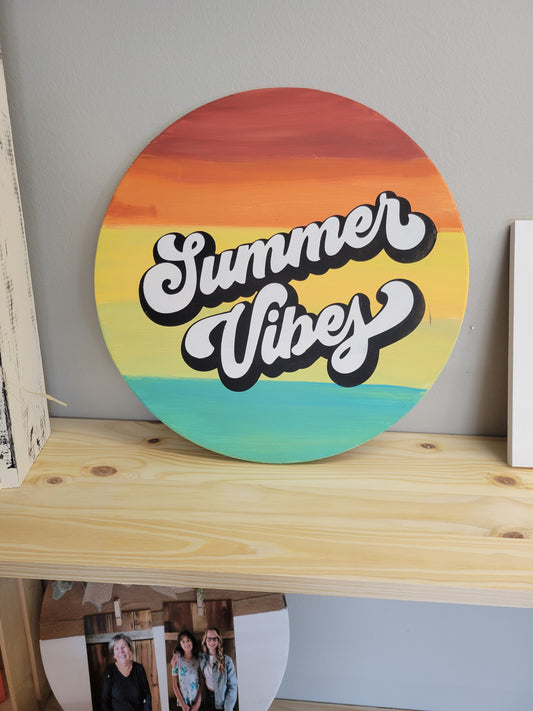 Summer Vibes Door Hanger